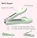 YIVEKO Baby Nail Kit, 4-in-1 Baby Nail Care Set with Cute Case, Baby Nail Clippers, Scissors, Nail File & Tweezers, Baby Manicure Kit and Pedicure kit for Newborn, Infant, Toddler, Kids-Owl Green