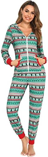 Orshoy Womens Chirstmas Onesie Family Matching All in One Pyjamas Holiday Jumpsuits Loungewear Sleepwear Gifts for Ladies Girls