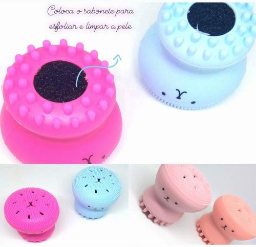 Esponja De Limpeza Facial Polvo Esfoliante Massageador Rosto