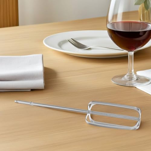 LIGIGWASH 4 Stück Teiliges Handmixer Ersatzteile aus Elektrische Rührbesen und Schneebesen Universelle Küchenmixer Aufsätze für Teig Ei Backen und Kochen Silberfarben