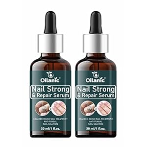 Oilanic Nail Strong Growth Serum For Shiny & Stronger Nails Growth And Cuticle Care Pack of 2 of 30ML (60 ML)