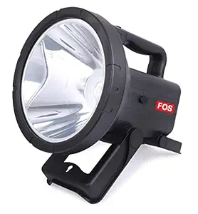 FOS LED Search Light 30W with 10400 mAh Lithium-ION Battery (Range up to 2 KM.) 2 Modes Rechargeable Handheld Torch - 1 Year Warranty - BIS Certified