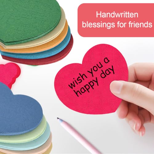 NHQZ NHQ Moderationskarten,100 Stück Herz-Papierausschnitte,Papierherzen,Klassenzimmer Dekoration,Blanko Buntes Bastelpapier zum Schneiden für Pinnwand Kinderdekoration DIY Bastelprojekt