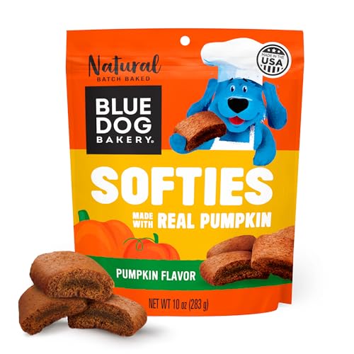 Image of Blue Dog Bakery, Softies Pumpkin Chewy, Medium Dog Treats 10oz 1pk