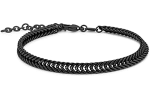 Alluring Black Stainless Steel Bracelet: A Striking Accessory for Modern Men