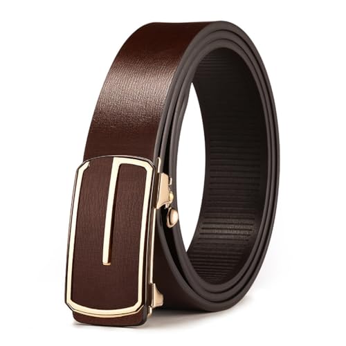JSEIAJB Men's Belt Automatic Buckle Cowhide Belt Versatile Belt For Men's Pants