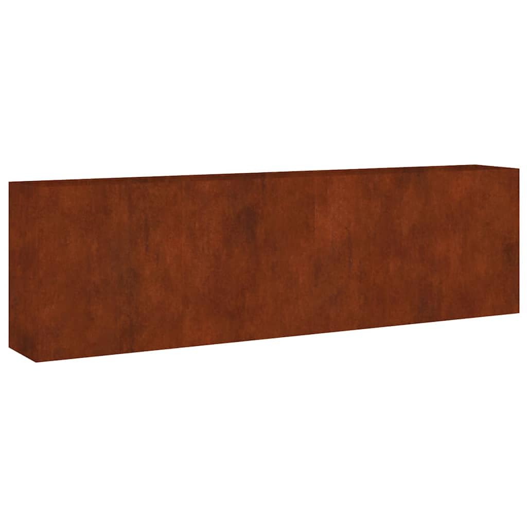 vidaXL Fioriera Rialzata da Giardino 280x40x80 cm in Acciaio Corten