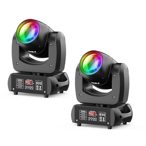 2 unités 100W Lyre LED DMX DJ Lumières Rotatives Spot Beam 18 facettes Prisme Éclairage de scène