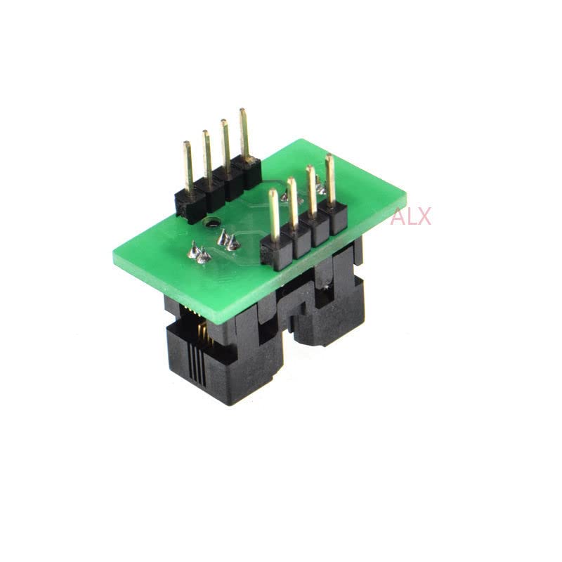 1PCS MSOP8 to DIP8 Programmer Adapter Socket MSOP to DIP Converter MCU Test chip IC for 0.65MM Pitch