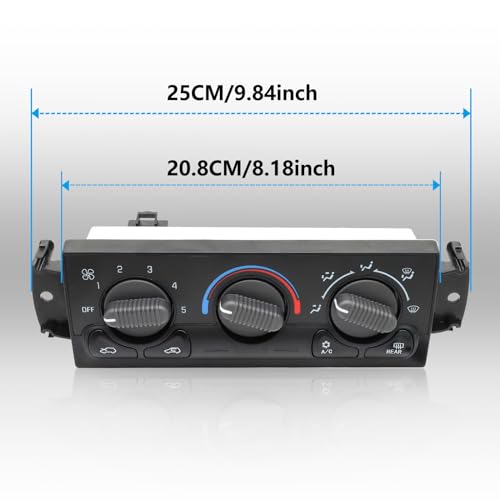 YITHSWAY 599-218 Front A/C Heater Climate Control Module Panel Switch for 1999-2002 Chevy Tahoe Avalanche Suburban Silverado 1500 2500 3500 HD, GMC Yukon Sierra 1500 2500 3500 HD HVAC Control Switchs - Thumbnail 6