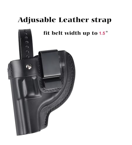 OWB Leather Revolver Holster Fits .38 Special & J Frame Revolvers for Taurus 327/605/856/905 fits S&W 360PD/442/637/640/642 and SP101. Available in 2"/2.25", 2.5"/3" Barrel Options Outside The Belt