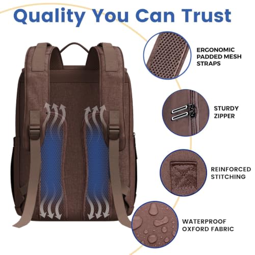 Image of PILLANI Baby Diaper Bag Backpack - Large Bag for Boys & Girls, Waterproof Diaper Backpack - Travel Diaper Bags w /Changing Pad, Baby Registry Search & Shower Gifts - Essentials Must Haves Newborn Stuff