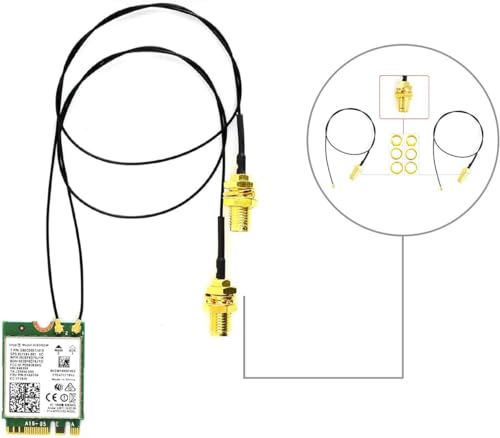 Image of Waveshare 8265AC /8265NGW Wireless NIC Module M.2 NGFF for Jetson Nano Support 2.4GHz / 5GHz 300Mbps / 867Mbps Dual Band WiFi and Bluetooth 4.2 | Assembly Instruction Included