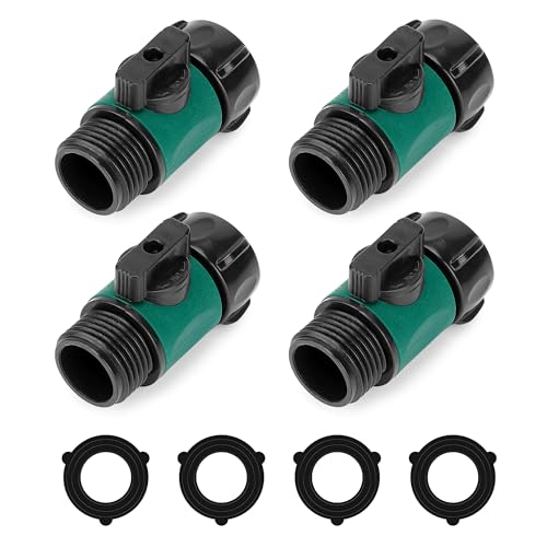 Garden Hose Connect Fittings, Water Shut off Shutoff Valve 4