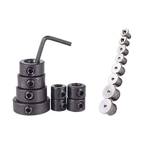 8 x 3-16 mm de profondeur de forage avec mandrin de goujon + clé hexagonale + 8 x goupilles creuses