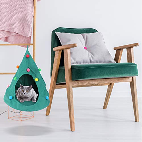 PretyzOOM Casa de Gatos Árvore de Natal Triângulo Cama Cama Gato Inverno Pet Gato Caverna Cama Quent