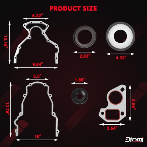 Image of LS Gasket Set, Cylinder Head Gasket Set Kit Compatible with GM Chevy GMC Vehicle 1999-2010 4.8L, 5.3L, 5.7L, 6.0L LS1 LS6 LQ4 LQ9 Engine, Silverado 1500 2500 Replaces# 12633904, 12558177, BTR73450