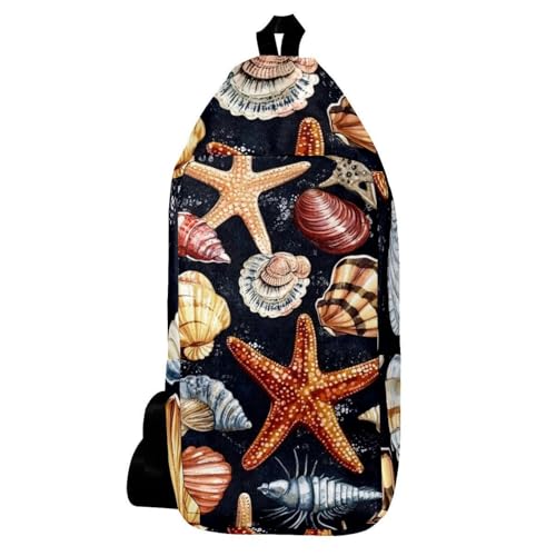 Sac bandoulière coquillages et conques pour vos randonnées nature et balades urbaines