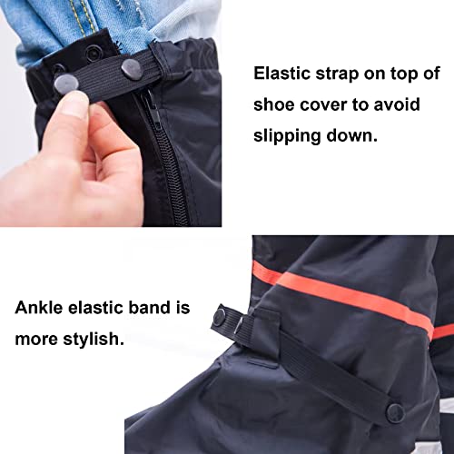 Hekedes Waterproof Shoe Covers(Thickened), Reusable & Foldable Rain Boot Shoe Cover With Zipper, Non-Slip, Rain Gear For Men Women #TOP5