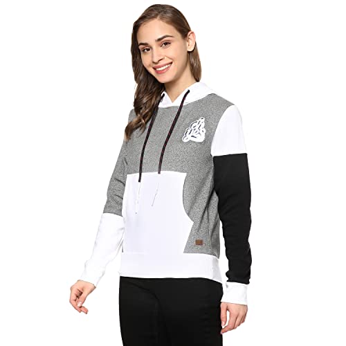 Image of Campus Sutra Women's Cotton Hooded Neck Sweatshirt