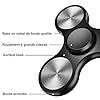 VOFOLEN Fidget Spinner Giocattoli Metallo Cuscinetto in Acciaio Inossidabile 4-8 Minuti ad Alta Velocità Trottola EDC ADHD Anti-stress Autismo Fidget Toys per Bambini Nero #3