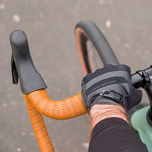 BBB Cycling Fahrrad Lenkerband SpeedRibbon | Wasserfest Rutschfest und Stoßdämpfend mit Lederoptik für Rennrad und Urban Cycling | Inkl. Abklebeband und Lenkerstopfen | Cognac BHT-12, 200 x 3 cm