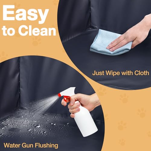 Image of A.FATI Dog Litter Box with High Walls, Foldable Dog Pee Pad Holder for Puppy Training Pee (with Trays)