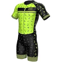 Sparx Mens Triathlon Suit - Aero Triathlon Suit Men - Short Sleeve Tri Suit Racesuit