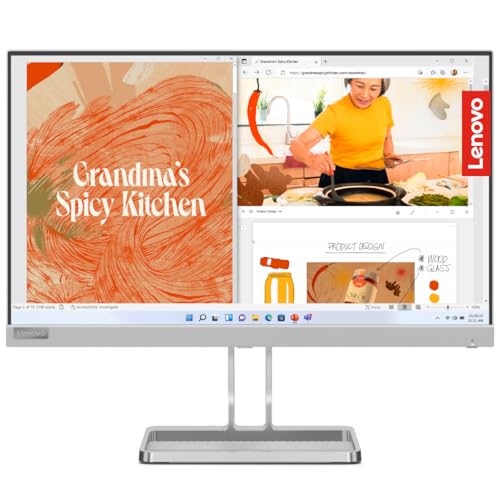 Lenovo L-Series 22 inch (54.6cm) | FHD IPS Ultraslim Monitor| 75Hz, 99% sRGB, 4ms, AMD FreeSync, HDMI 1.4, VGA, 2X3W Speakers,Tilt Stand, for Home... - Image 6
