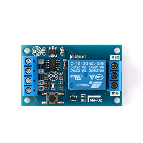 Module de relais bistable 5V 12V à bouton unique pour commutation auto 1 pièce