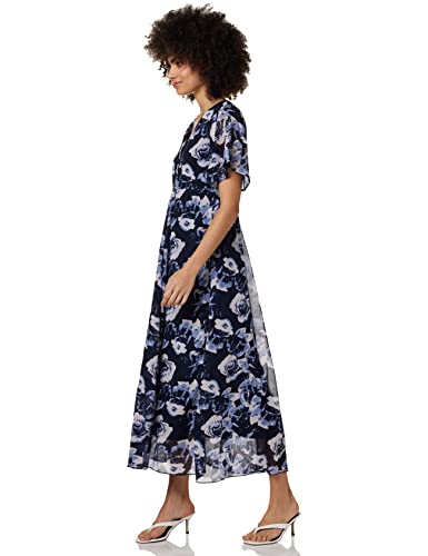 Styleville.in Women's Polyester Fit and Flare Maxi Casual Dress