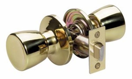 Master Lock TUO0403 Tulip Passage Door Hardware, Polished Brass