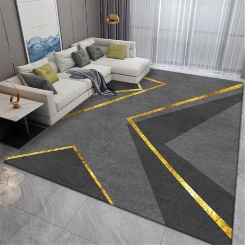 Tapis enfant garçon anti-salissure gris et jaune idéal pour grandir et jouer sereinement - 2