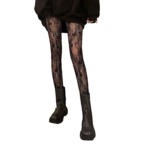 XSQD Medias De Mujer, Pantys Hueco Trnsparentes Ultradelgado,