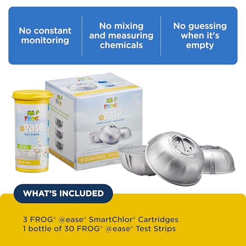 Image of FROG @ease Replacement SmartChlor Cartridges, Test Strip Bundle
