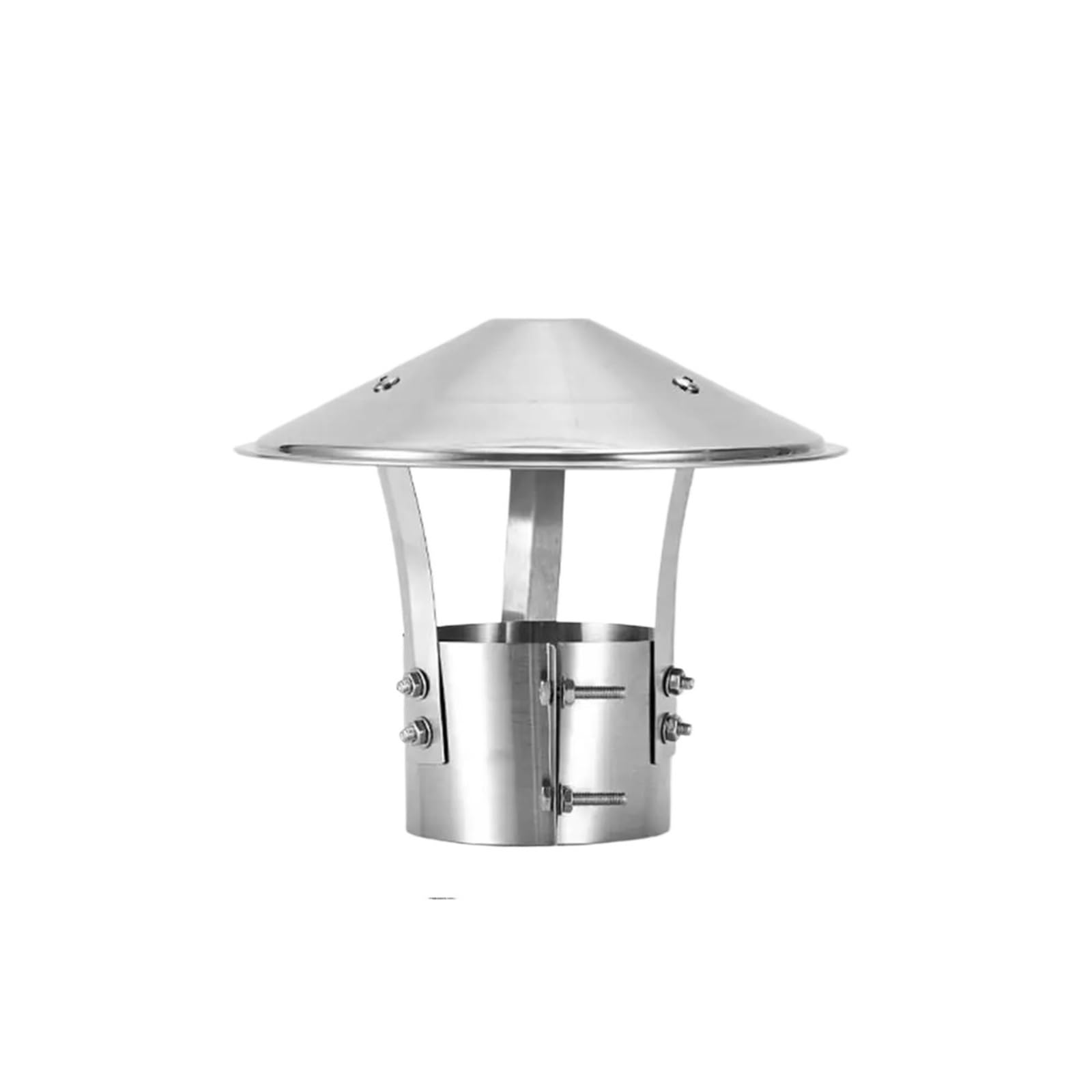 Chimney Cowl Ventilated Rain Caps Exterior Wall Air Outlet Stove Pipe Protector Cover Chimney Exhaust Hood Fireplaces(12.5cm)