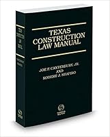 Texas Construction Law Manual, 3d, 2019-2020 ed. 1539264726 Book Cover