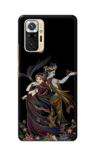 Image of Lord Radha and Krishna Hard Back Case Cover for Redmi Note 10 Pro / 10 Pro Max Back Cover -(J5) VNS2223