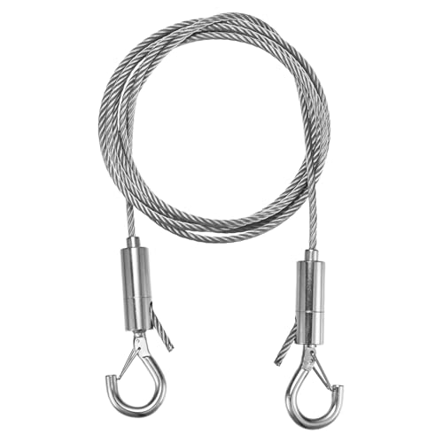 Image of M METERXITY 1-Pack Adjustable Picture Hanging Wire Kit, 1.5mx3mm Mirror Hanging Wire, Holds Up to 661lbs(300kg) 4.9FT Picture Frame Wire for Billboards /Basket /Flowerpot