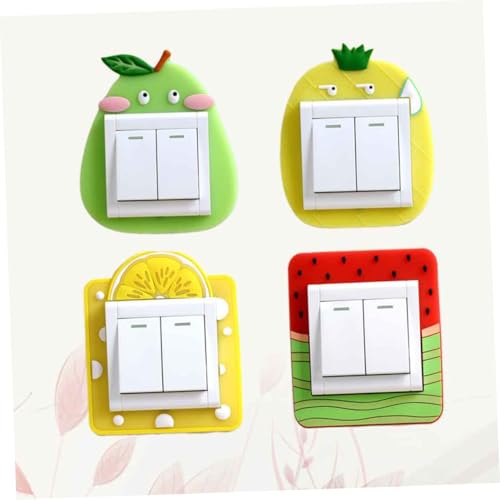 Pegatinas para interruptor en dormitorios infantiles, decoración nocturna de piña 7