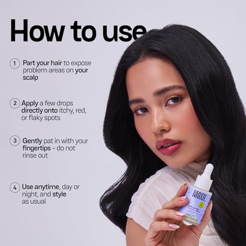 Image of Moxie Beauty Daily Calming Leave-On Anti Dandruff Serum for Men & Women | Dandruff Serum for Scalp with Magnesium, Cica & Ashwagandha | Soothes Itchy, Flaky Scalp & Reduces Dandruff | Paraben, Sulphate & Silicone-Free | 30ml