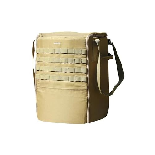 ANOBA ストーブダストバッグ コヨーテ (AN023)|断熱クッション内蔵で衝撃から守る ストーブ収納バッグ&簡易ダストボックス兼用モデル|灯油漏れ対策◎ 防水底&厚手生地採用|上蓋ジップ収納付き|キャンプ・アウトドア・防災・フェスに大活躍|河内長野市返礼品