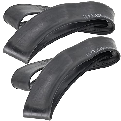 (2-Pack) 16'' X 1.75/1.95/2.125 Stroller Inner Tube Replacement For All Baby Trend Expedition Jogger Strollers - The Perfect Baby Trend Stroller Tire Tube,Heavy Duty Rear Wheel Replacement Tubes #TOP4