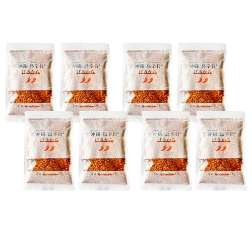 沖縄 島辛旨 げきから チャック付き ふりかけるタイプの調味料 80g (8袋) ◆旧スパイスチップ ザクザクげきから島辛旨チップ