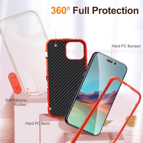 Couverture arrière antichoc lourde iPhone 14 Pro Max finition robuste gris en TPU