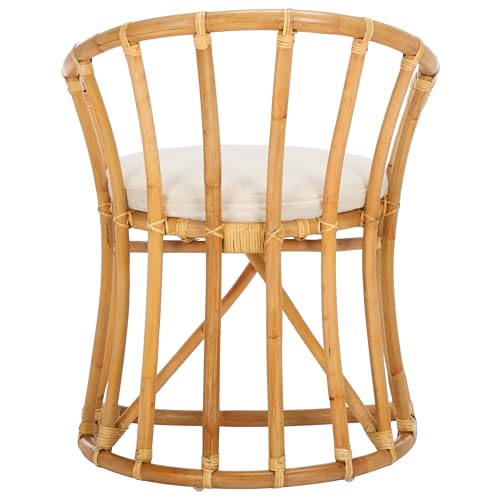Sillón Rattan Blanco Natural Plegable miniatura 5
