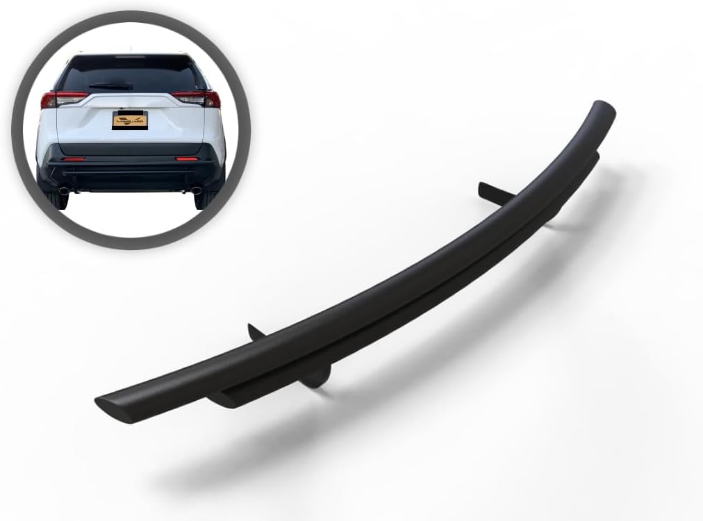 VANGUARD BK Double Layer Rear Bumper Guard for 19-26 Toyota RAV4 | Excludes TRD Models, In Black Powdercoat