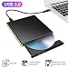 Produktbild Externes DVD CD Laufwerk, luckydiy USB 3.0 Portable Brenner CD/DVD +/-RW ROM Writer Reader Ultra Slim DVD Player, High Speed Datenübertragung für PC Laptop Desktop MacBook Win 7/8.1/10 und Linux OS