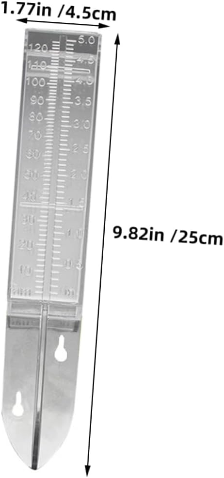 6pcs Garden Rain Gauge Solar Outdoor Rain Measure Tube Accurate Rainfall Measurement for Weatherproof Plastic Garden Tool