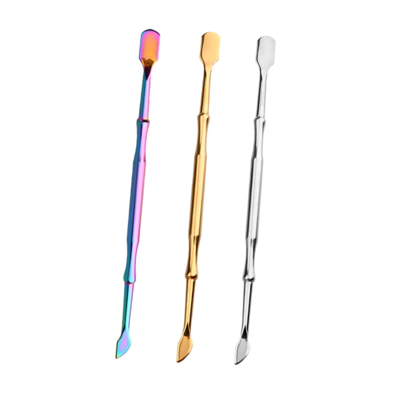 HONMEET Stainless Steel Manicure Kit 6pcs Set Cuticle Pusher Trimmer Nail Art Tools Easy to Use